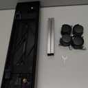 Adjustable Mobile CPU Stand, Ventilated Computer Tower Stand with 4 Caster Wheels Fits Most PC Tower, Under Desk CPU Holder PC Floor Cart Computer Riser for Students and Gamers (Black)