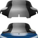 Benlari 8" Black Motorcycle Windshield Windscreen Fit for 1996-2013 Harley Davidson Touring Street Glide Electra Glide Tri Glide FLHT FLHX FLHTK FLHTC FLHTCU