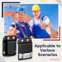 Zonon Tape Measure Holder for Belt Drill Holder for Tool Belt Tape Measuring Belts Clip Low Profile Fits up to 2.12" Tools Belts, Drills Holster Quick Response Drill Clip for Tool Bags Pockets