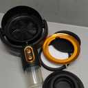 Puff Hide Smoking Fan for Indoors, Black Gold Electric Smoke away Purifier Fan Portable Table Smoke Air Purifier Fan Adjustable Angle Smoke Exhaust Fan Kitchen Mini Filter (Plug-In)