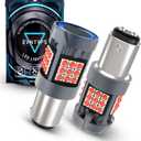 CANBUS 1157 LED Tail Light Bulb with Built-in Resistor 2357 Brake Light Bulb Red CANBUS Error Free,2057 7528 7507 BAY15D Brilliant Red LED Lights Replacement for Rear Tail Stop Lights(2pcs)