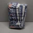 Moynesa Floral Washable Rug, Boho 5x7 Area Rugs for Living Room, Non Slip Large Dining Room Rug Under Table, Botanical Ultra Thin Floor Carpet for Bedroom Home Office, Blue