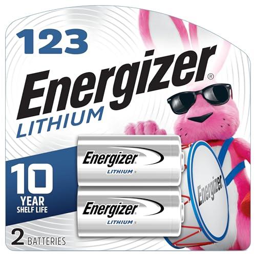 Energizer 123 Lithium Batteries (2 Pack), 3V Photo Batteries