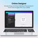 4 x MaxGear 2.5" Round Sticker Labels, for Inkjet or Laser Printer, Matte White Printable Labels Sheets, Strong Adhesive, Dries Quickly, Holds Ink Well, 30 Sheets, 360 Pcs