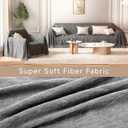 Oversized L-Shaped Covers for Couches L Shaped Couch Cover Blanket 2 Piece Sectional Couch Covers L Shape Sofa Covers Washable L Shape Deep Grey 71"x118"& 91"x134"