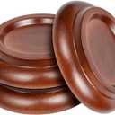 Piano Caster Cups Grand Piano Caster Cups Wood Coasters Cups Piano Caster Pads for Grand Piano