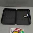 Uniclife 20 Position Key Cabinet with Combination Lock Resettable Black Digital Security Storage Box Steel Key Organizer with Colorful Key Tag Labels Stickers and Hooks