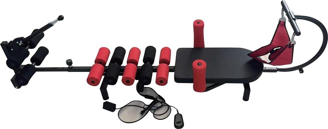 Professional Electric Traction Table, Spinal Cervical Decompression Traction Bed for Spine Stretching for Home Use Back Pain Relief Device with Remote Control,Adjustable Settings