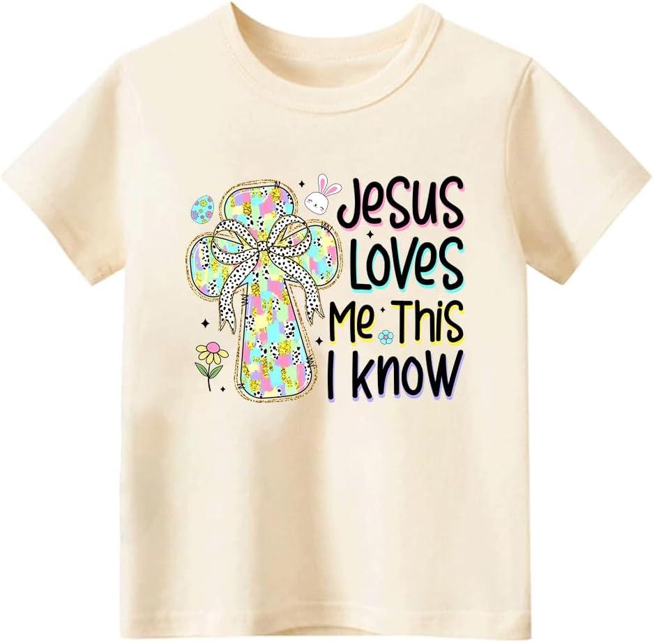 3-7 Years Boys Girls Easter T-Shirt for Kids Funny 3D Printed Meme Tee Shirt