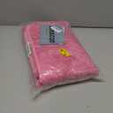 Fancy Linen 3pc Solid Non-Slip Bath Mat Set Bathroom U-Shaped Contour Rug, Mat and Toilet Lid Cover New # 6 (Hot Pink)