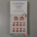 BTArtbox Press on Toenails Short, White French Tips Toenail Press Ons Square for Women, Fit Perfectly Press on Toe Nails with Glue, Fake Toenails in 16 Sizes- 32 Toenails Kit, Champ