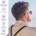 Silicone Glasses Strap 3 Pcs, Eyeglasses Strap for Men Women and Kids, Eye Glasses Holders Around Neck, Sunglasses Lanyard String for Sports, Eyewear Retainer (Black)