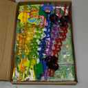158 PCS Soccer Party Favors Set with Goodie Bags, Slap Bracelets, Straws, Puzzles, Tattoo Stickers, Erasers, Keychains, Whistle - Soccer Party Supplies & Decorations