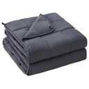 yescool Weighted Blanket for Adults (20 lbs, 60” x 80”, Grey) Cooling Heavy Blanket for Sleeping Perfect for 190-210 lbs, Queen Size Breathable Blanket with Premium Glass Bead, Machine Washable