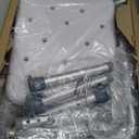 Vaunn Medical Deluxe Spa Shower Chair with Arms and Back, Bath Seat for Seniors, 350 lbs Max Weight, White With Light Gray Arms