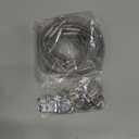 8 Pcs Picture Hanging Wire Kit 8 Adjustable Frame Wire 16 3-Hole D Rings Picture Hangers with 48 Screws for Canvas Paintings Hanging Mirror, Light Lamp, Basket Flowerpot and Decor