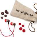 Symphonized Premium Wooden Earphones Wired (3.5mm Jack) Deep Bass Sound, 3D Sound, Microphone Volume Control, 90% Noise Cancelling for Type C Devices. Earphones for Android