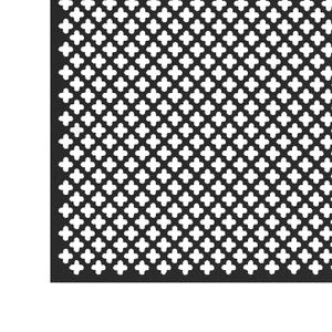 M-D Building Products 56018 12 in. x 24 in. x .020 in. Black Aluminum Sheet Cloverleaf