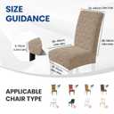 YSTELLAA Dining Room Chair Covers Set of 2,Stretch Chair Covers,Khaki