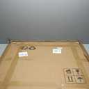 CULER Round Mirror 36 Inch,Wood Rustic Bathroom Tempered Wall Mirror with Walnut Frame,Farmhouse Wooden Vanity Circle Mirrors for Living Room,Entryway or BedroomWalnut Brown