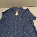Men's Cotton Knit Button-Up Short Sleeve Collared Shirt in Dusk by Eddie Bauer XL