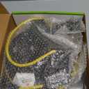 30 Ft Retractable Extension Cord Reel, 16/3 SJTW Power Cord with 3 Electrical Outlets and 10 Amp Circuit Breaker, Ceiling or Wall Mount, Metal Plate, UL Listed, Yellow