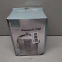 EPICA Countertop Compost Bin Kitchen | 1.3 Gallon | Odorless Composting Bin with Carbon Filters | Indoor Compost Bin with Lid | Stainless Steel Kitchen Composter for Food Scraps & Waste Recycling (silver)