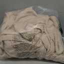 100% Cotton Blanket Large 50"x 70", 6 Layers Muslin Blankets, Cooling and Soft Throw Blanket for Bed and Couch, Breathable Quilt Bedspread, Gauze Bedding for Adults, Oatmeal, Beige Linen