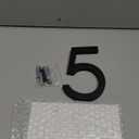 Floating House Number 5, YIPLED 6 Inch Modern House Numbers for Home, Mailbox, Street (Black)