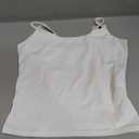 PINKMSTYLE Women's Basic Double Lined Scoop Neck Tank Tops Adjustable Cami Tank Summer Sleeveless Tops, Small