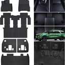 Floor Liners & Cargo Liners & Backrest Mat for 2025 KIA Carnival Hybrid 8 SeatsNot Fit Pure Fuel-(NOT fit Prestige Models), TPE All Weather Protection Car
