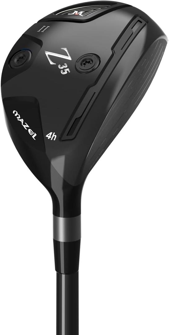 MAZEL Rescue Hybrid Golf Clubs for Men - 4 Hybrid for Right Handed Golfers,Regular/Stiff Flex Graphite Shafts (Graphite(Black,Z35 II), 4 Hybrid, Stiff, Right)