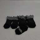 Meaiguo Toe Socks No Show Cotton Low Cut Five Finger Socks Athletic for Women Pair of 4 Black