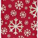 Wamika Winter Snowflake Snow Hand Bath Towel Merry Christmas Tree Red Golden Kitchen Bathroom Faucet Towel Xmas Snowman Fingertip Towel Set Highly Absorbent SPA Gym Guest Shower Towels 16x30 Inch