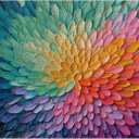 300 Piece Puzzle for Adults Gradient Rainbow Puzzles 15x10 Inches | Colorful Jigsaw Puzzle for Adult Kids Home Decoration Birthday Party Gift Toys