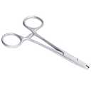 DJCIW 3mm Jaw Piercing Ball Removal Tool,Stainless Steel Dermal Anchor Forceps for Dermal Tops Unscrew or Screw Ball Pliers for Nose Septum Earrings Lip Ring