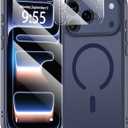for iPhone 17 Pro Max 3-in-1 Case,Full Protection with Screen Protector & Camera Cover,Compatible with fit MagSafe,Shockproof Cover Phone case for iPhone 17 Pro max,Deep Blue