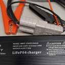 12V 10A LiFePO4 Battery Charger, 14.6V Lithium Battery Charger, AC-DC Smart Charger with Anderson Connector LED Indicator Special for Lithium LiFePO4 Deep Cycle Rechargeable Batteries of Boat, RV