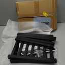 Z&L HOUSE 2-Tier Shoe Rack for Closet, Stackable Bamboo Shoe Rack for entryway, Hallway, Bathroom, Multifunctional Utility Free Standing Shoe Shelf Black