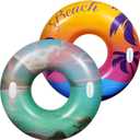 HeySplash Pool Floats, Pool Tubes for Adult, Inflatable Pool Floats Fun Pool Floaties for Swimming Pool Beach Lake River Party Decoration Toys