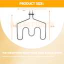 WB44T10018 WB44T10025 Oven Bake Element Compatible with GE JCSP38BK1BB JD900BK1BB JD900CK1CC JD900WK1WW JDP39DN1WW etc OEM Replace 876014 AP2031003 PS249293 AGE23611 PD00001362