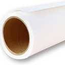 Yizhily Seamless Photography Photo Backdrop Background Paper for Photoshoot, Arctic White, 53''x16.5'