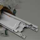 Adjustable Locking Shelf Bracket 16 Inch Shelf Brackets Heavy Duty Wire Shelving Brackets for Deep Wire Shelving Double Track System(White,6 Pcs)