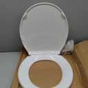 Kohler K-20110-0 Brevia Elongated Toilet Seat with Grip-Tight Bumpers, Quiet-Close Seat, Quick-Attach Hardware, White