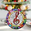 3 x Musical Ornament, Christmas Ornament  Christmas Tree Decor, Holiday Decoration, Stocking Stuffer, Festive Gift Idea, Gifts for Music Lover, Friends, and Family