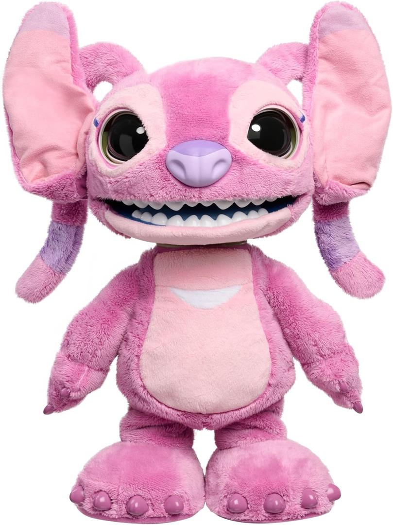 Disney Stitch Ultimate Angel Interactive 17" Plush Toy, 100+ Sounds & Reactions, Moves Like a Real-Life Angel, Toy for Fans, Girls, Boys, Kids 3 and Up by Just Play