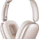 Wentronic Y02 Active Noise Cancelling Headphones,60H Battery,5 EQ Music Modes,Hi-Res Audio,Deep Bass,Foldable Wireless Over Ear Bluetooth 5.4 Headset,Breathable Leather Earpads (Starlight)