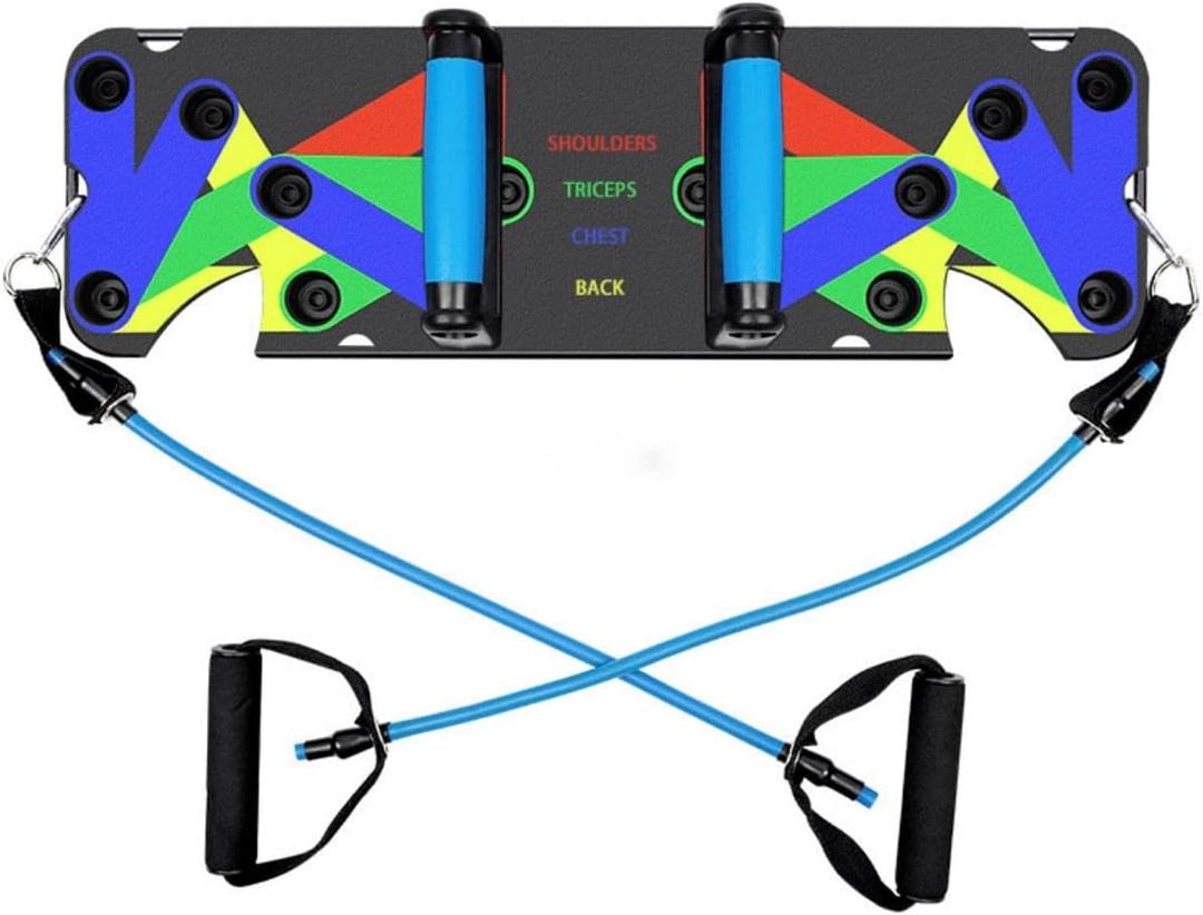 Resistance Bands with 9 in 1 push up Board Multi Function Exercise Equipment