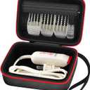 Case for Wahl Professional Peanut Classic Clipper/Trimmer #8685, 8655-200, 8081, 8035 and Attachment Clippers Comb Blade Accessories- Black