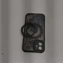 Cute Case for iPhone 12 Case with Stand [ Compatible with MagSafe ] Kawaii Black Cat & Floral & Butterflies Pattern Design 360 Magnetic Ring Kickstand Phone Cover for Women Girls Boys